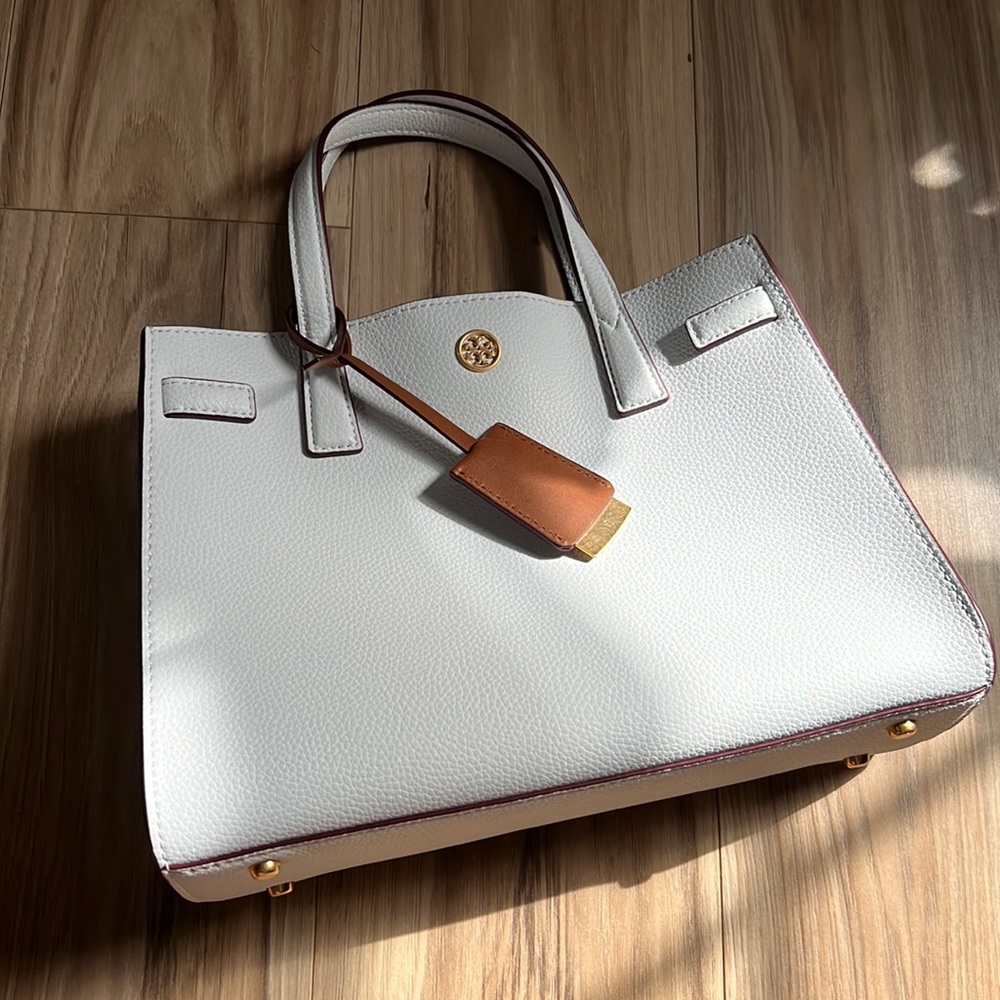 White Tory Burch Shoulder Bag